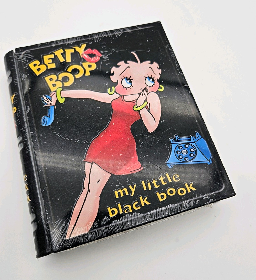 Betty Boop My Little Black Book Collectible Tin, Sealed,2000, Black/Red,